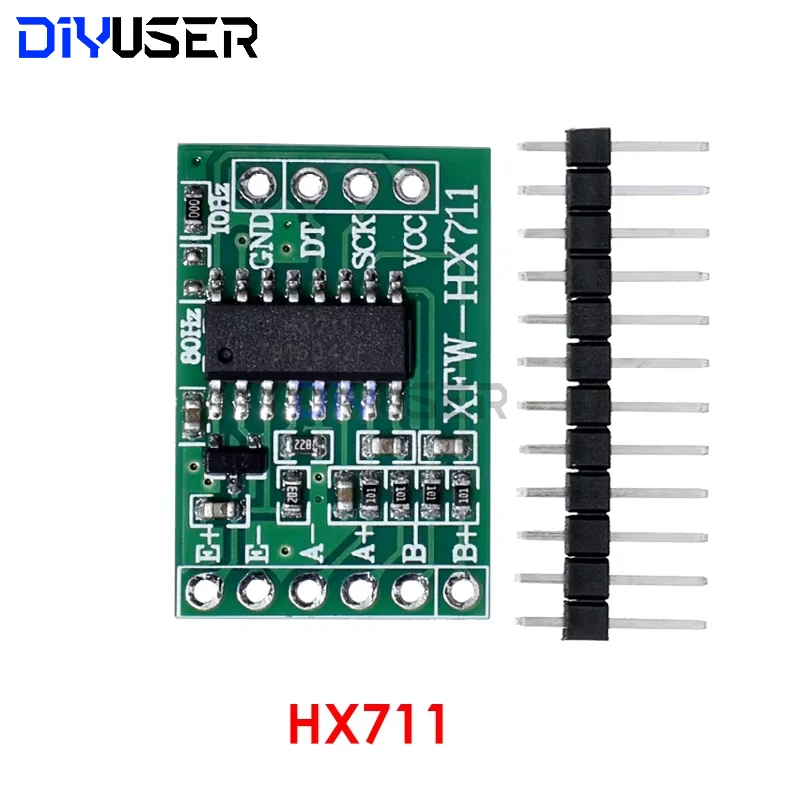 DIYUSER Load Cell 1KG 2KG 5KG 10KG 20KG HX711 AD Module Weight Sensor Electronic Scale Aluminum Alloy Weighing Pressure Sensor