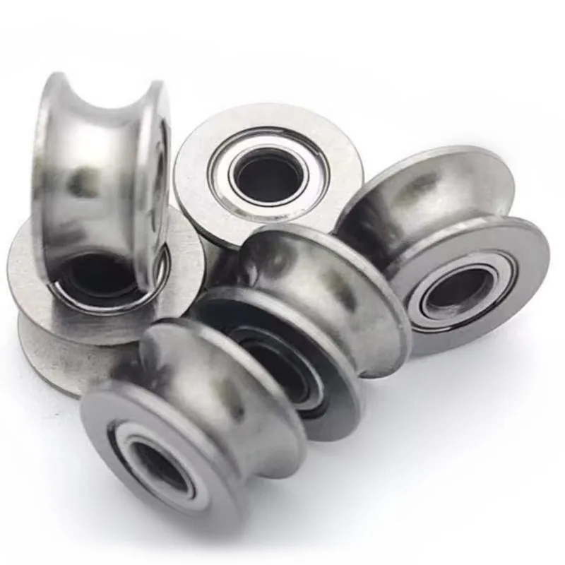 Free Shipping10 or 20pcs U624zz U624 U Groove Deep Groove Ball Bearing 4x13x7mm For 5.5mm Shaft Carbon Steel