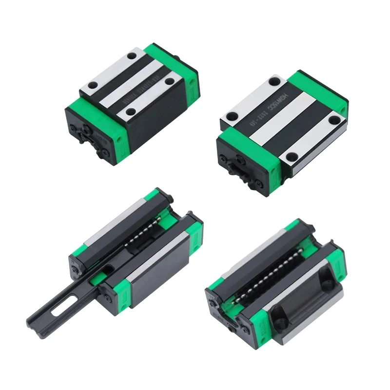 2Pcs HGR15 HGR20 ANY LENGTH Square Linear Guide Rail +4pc HGH15CA HGW15CC HGH20CA HGW20CC Slide Block flang CNC Router Engraving