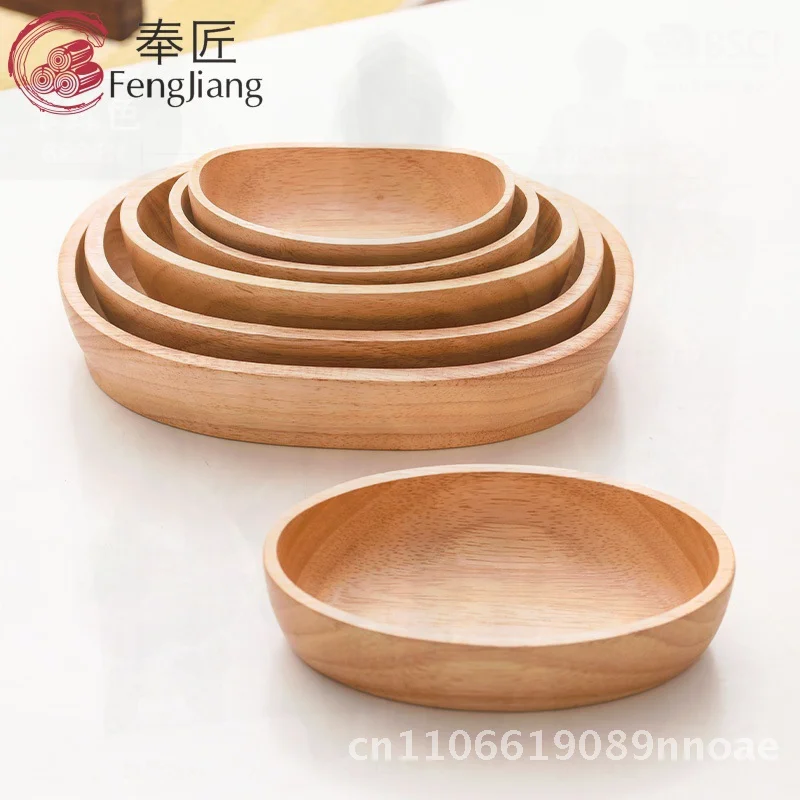 

Большая маленькая резиновая деревянная чаша в форме лодки, креативная деревянная салатница, тарелка для закусок, тарелка для суши с гравировкой логотипа для отелей, еды