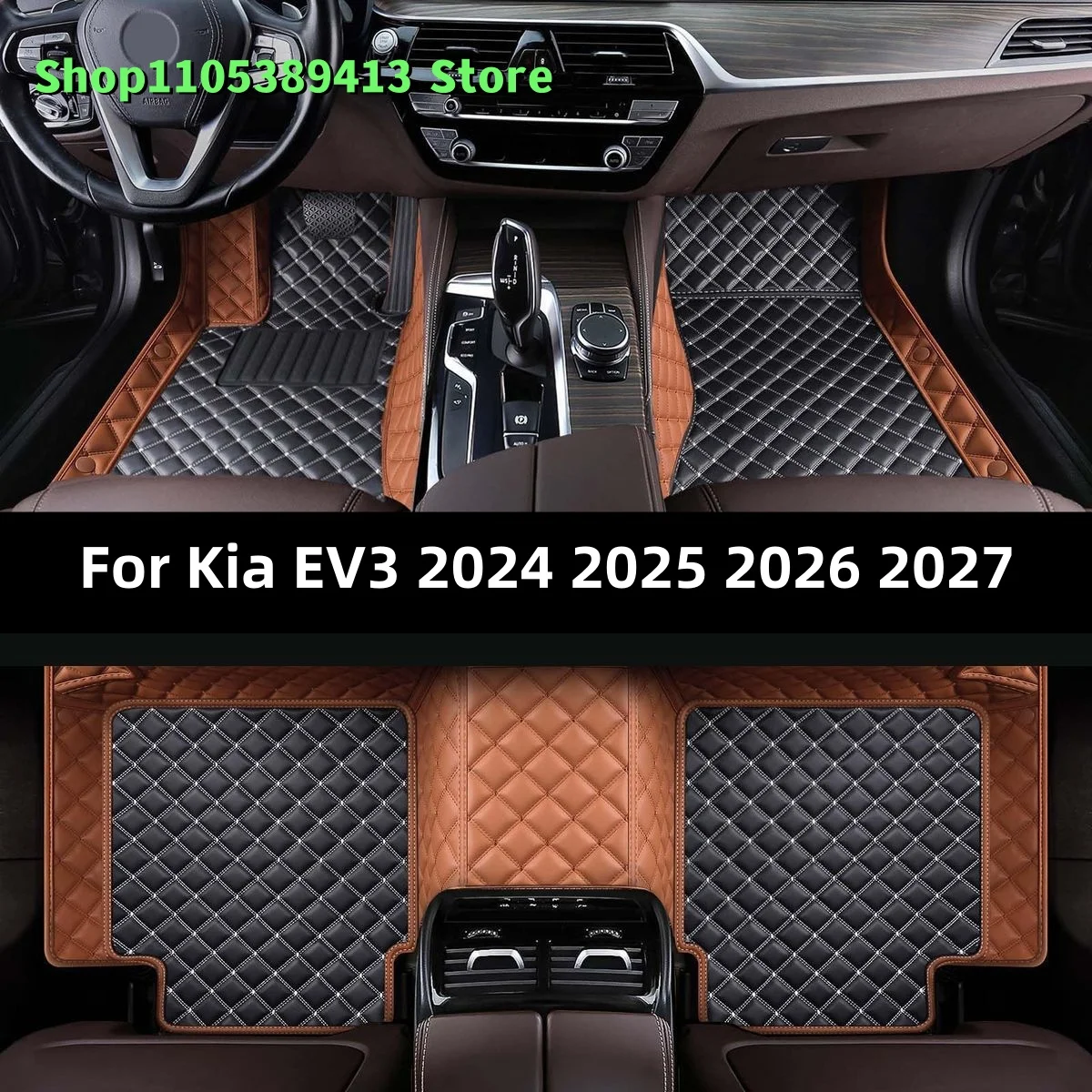 Auto Maßgefertigte Fußmatten für Kia EV3 2024 2025 2026 2027 2028 Autozubehör Matten Teppiche