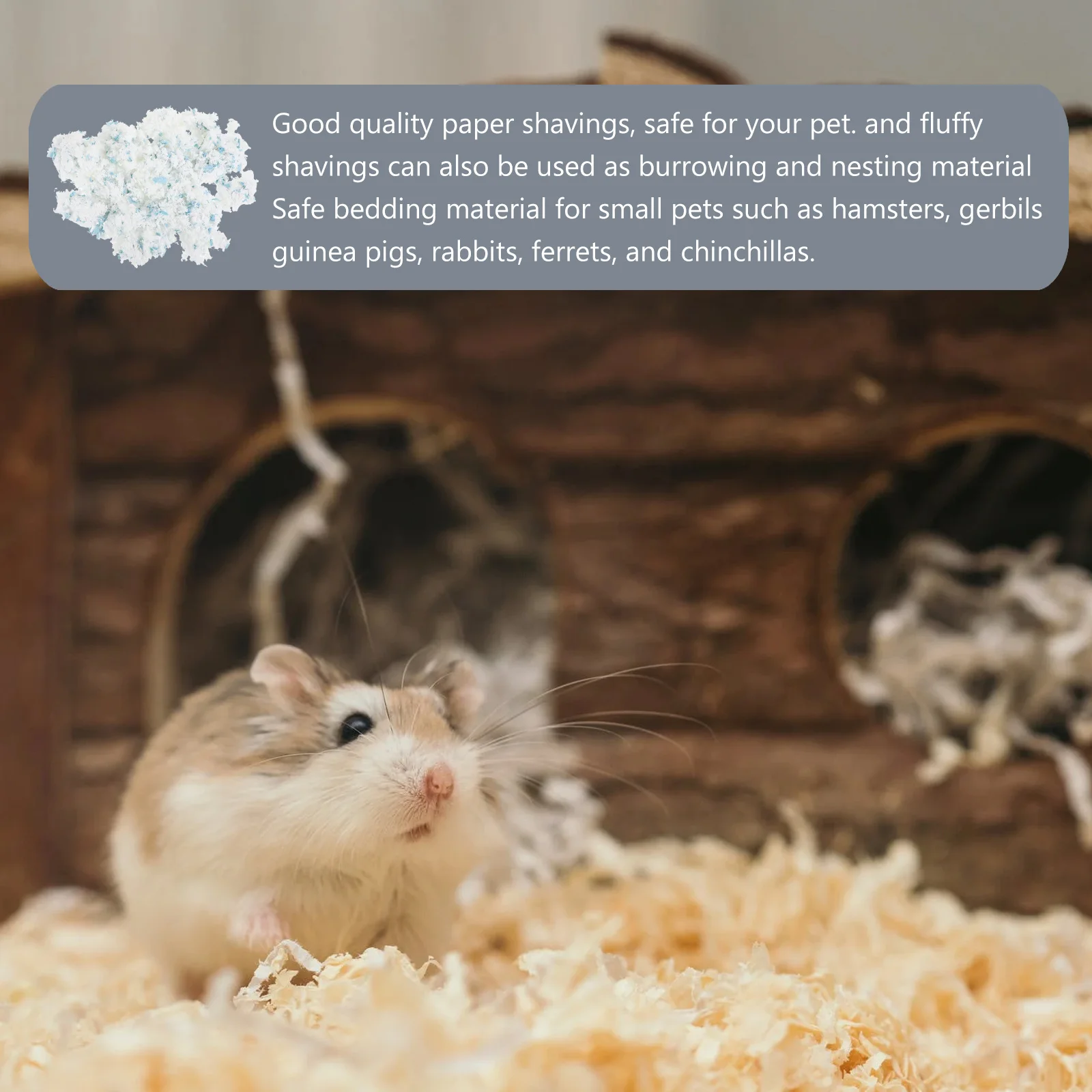 Ropa de cama para mascotas con Control de olores naturales, virutas de papel para animales pequeños, forros desodorizantes absorbentes para hámster, conejos, hurones, jaula