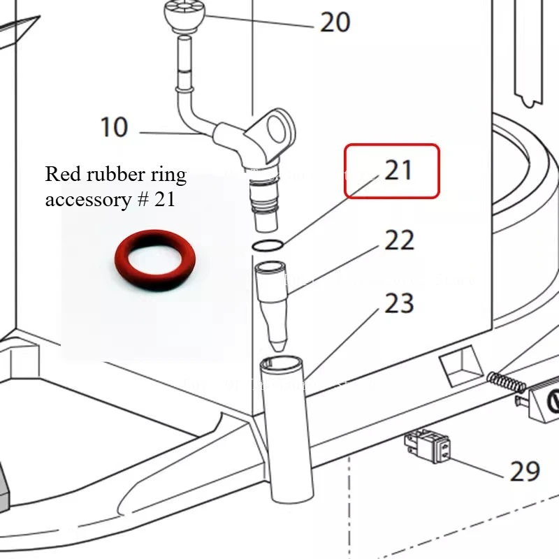 Applies To DeLonghi Coffee Machine EC680/685/E Series/ECAM Series Coffee Machine Nozzle