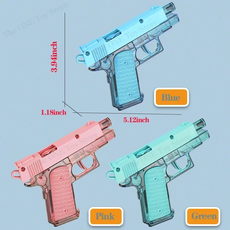 M1911 Pistol Toy Water Gun Summer Pool Beach Splash Battle Outdoor Family Birthday Gift for Boys Girls Kids Adults All Ages Best