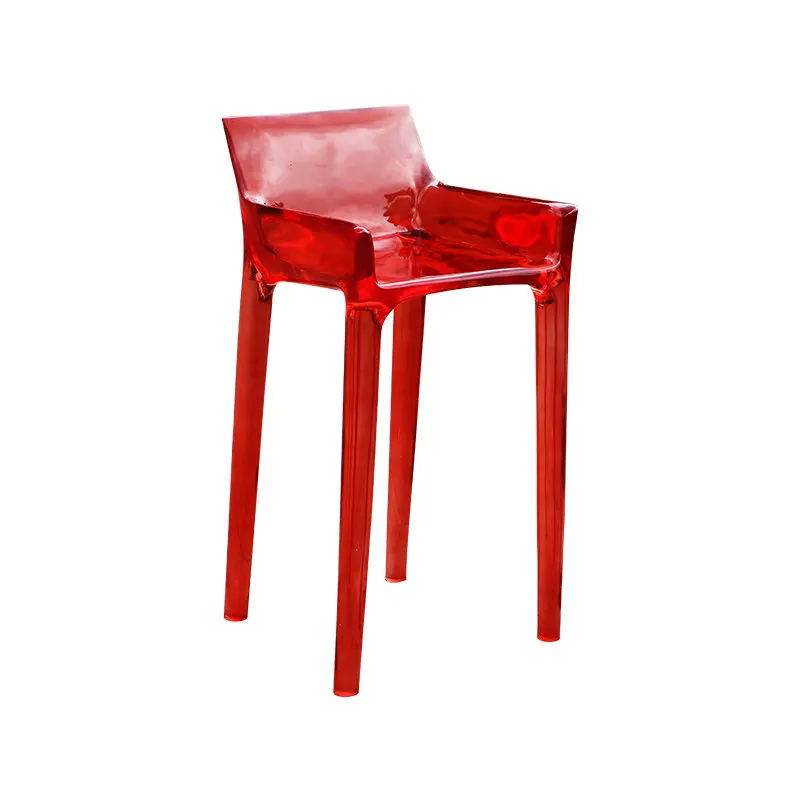 

Простой прозрачный креативный барный стул из смолы для дома, отдыха, островной зоны или кафе