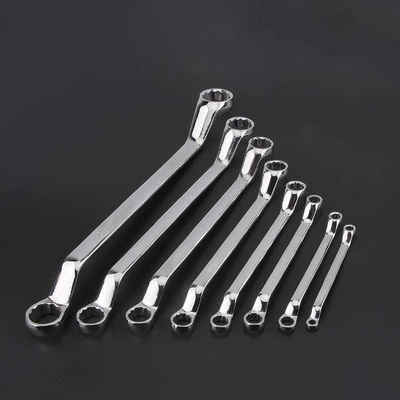 8/10PCS Double Box End Wrench Set 5.5-32 Dual Head Double End Ring Spanner Offset Ring Spanner Car Repair Hand Tool