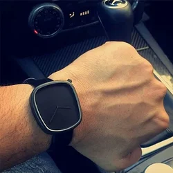 New Fashion Minimalist Men's Square Fashion Ultra Thin Watch Minimalist Women's High Quality Elegant Quartz Watch Clock Gift