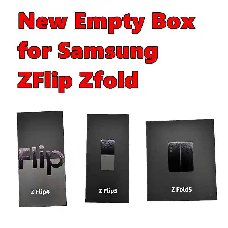 New Phone Repacking Empty Box For Samsung Galaxy ZFlip 5G 4 3 ZFold6 5 Mobile Phone Packing Box With Seal Sticker User Manual