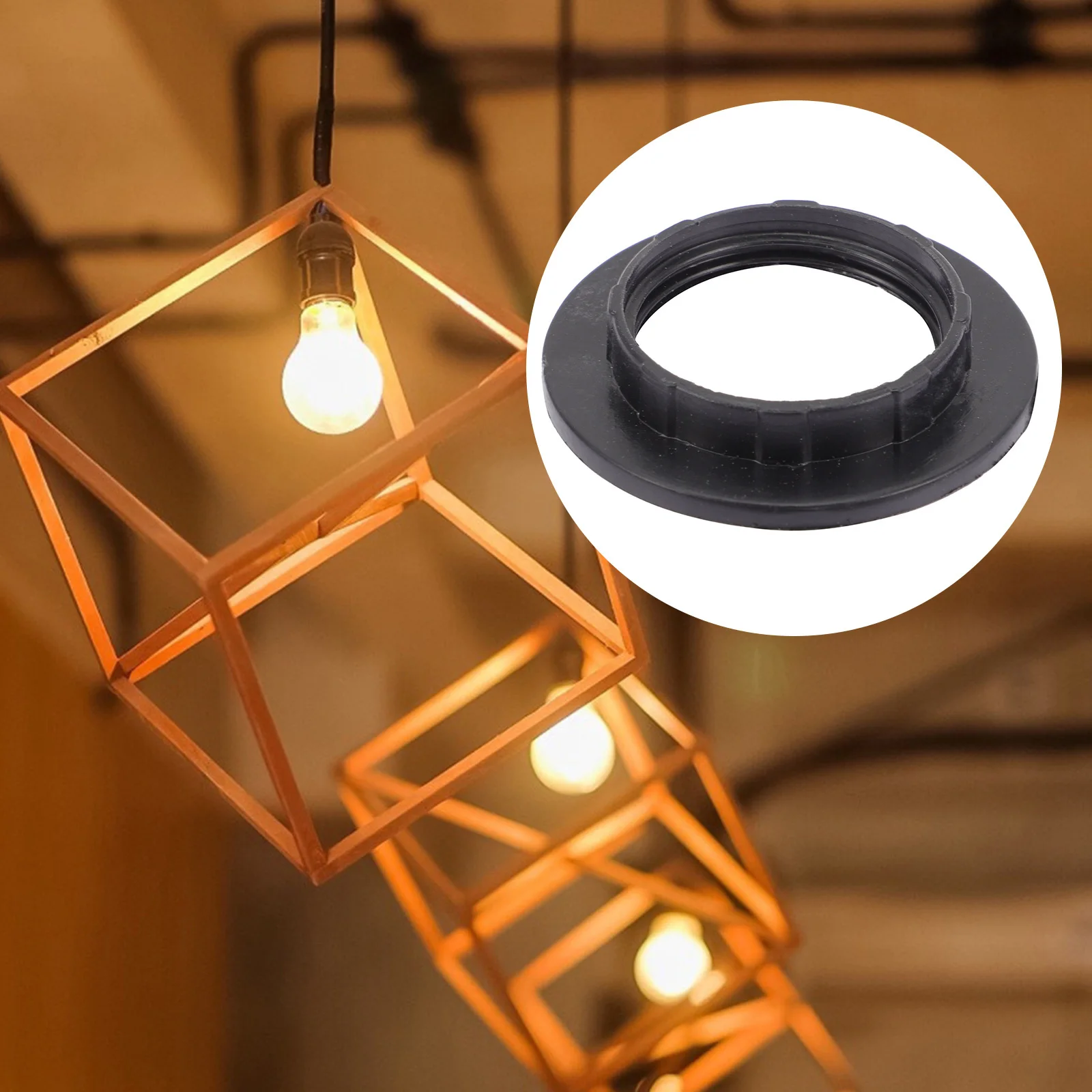 

40 шт. сменные кольца для лампы, прочная изоляция, пластиковое кольцо для цоколя, прочный светильник, аксессуар для абажура, кольцо для светильника