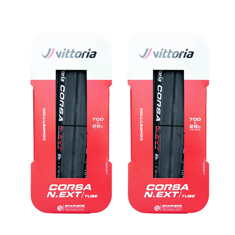 1Pcs Vittoria Road Tire Corsa N.EXT 700x28C/26C Tube Type Graphene 2.0 Black Road Folding Clincher Tire Super Lightweight Tire