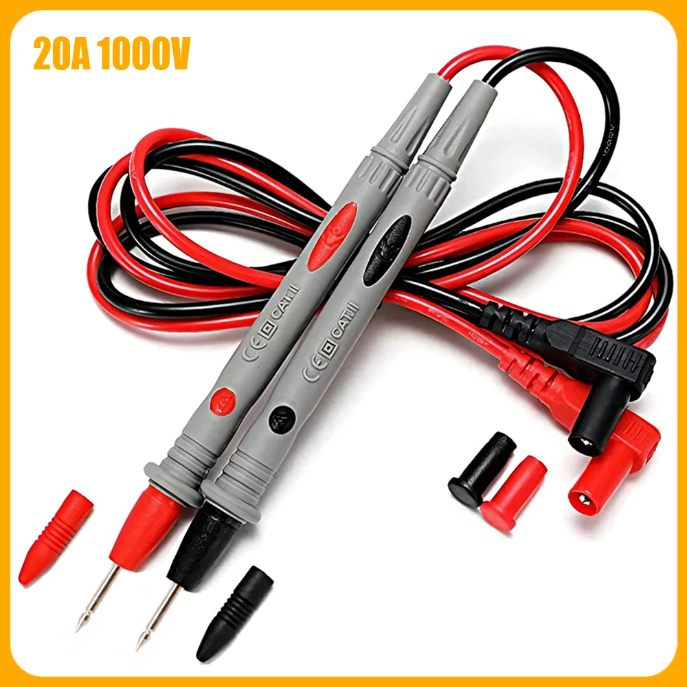 Nieuwe Multimeter Meetsnoeren Universele Kabel 10A/20A Zachte-siliconen-draad Naald-tip Tester Sonde draad Pen Kabel
