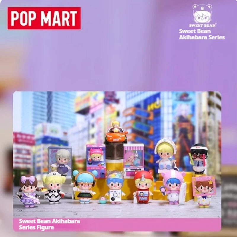 

Оригинальная Коллекционная фигурка Popmart Little Sweet Bean Akihabara Series Bubble Monster Blind Box, модная игрушка, подарочная фигурка