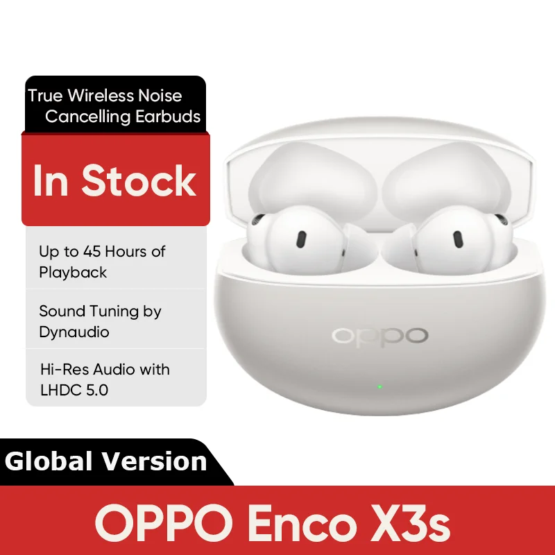 

OPPO Enco X3s TWS Earphone Global Version Wirelss Bluetooth 5.4 Earbuds 55dB Active Noise Cancelling LHDC 5.0 IP55