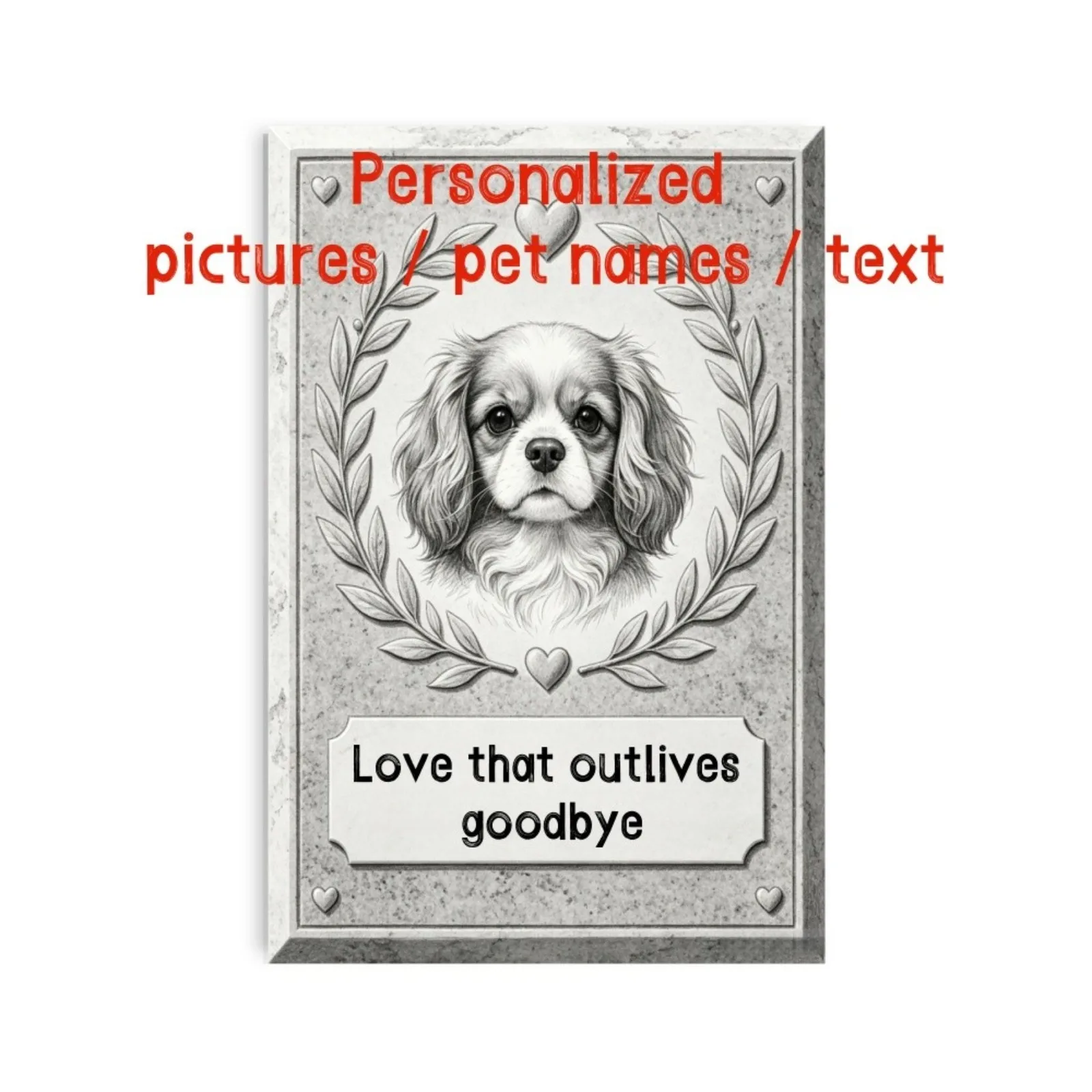 

Personalized Pet Memorial Keepsake for Dog /Cat Owner Custom Pet Photo Name Gift