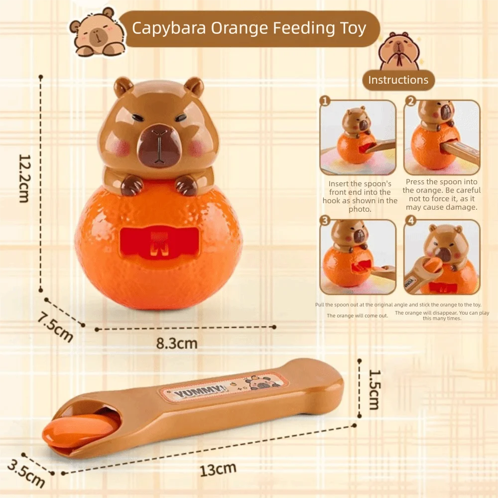 Kawaii lapin/Capybara pouding alimentation jouet Simulation décompression jeu de rôle jouet jouer maison jouets éducation précoce