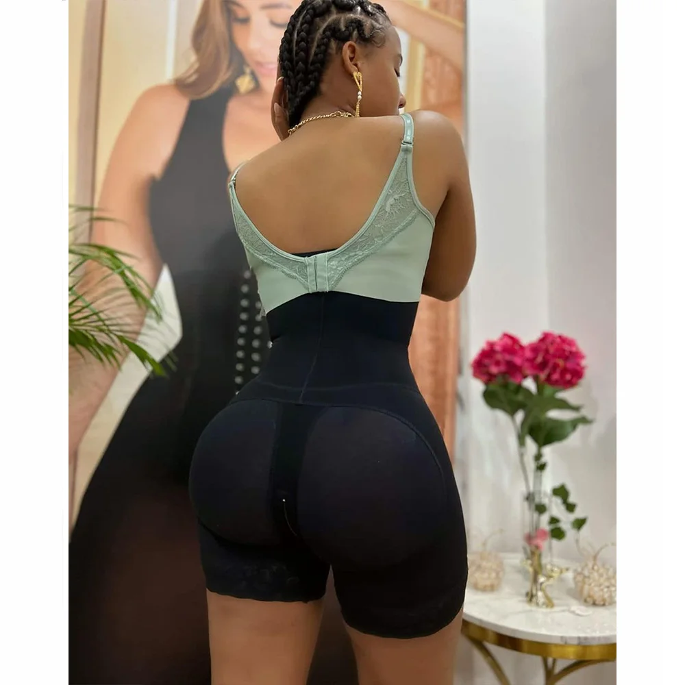 fajas Side zipper open chest sleeveless shapewear Women\'s slimming body Abdomen Control shaping jumpsuit Waist Trainer butt lift