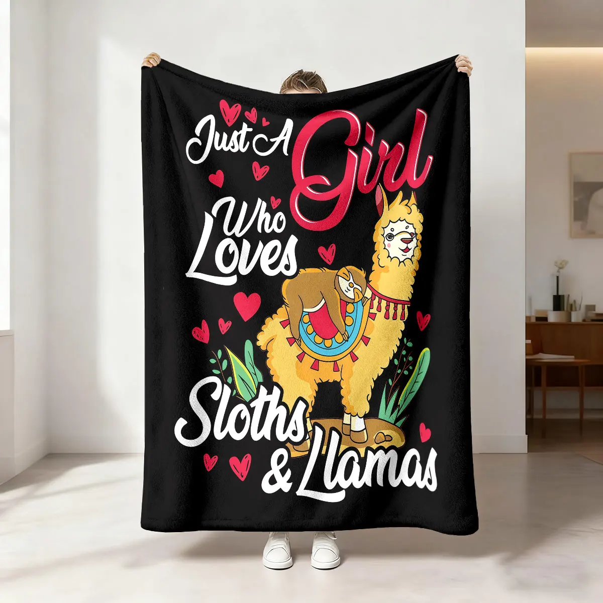 1pc Funny Street Style Text Print 230g Flannel Blanket In Multiple Sizes, Soft And Comfortable, Machine Washable Cover Blanket