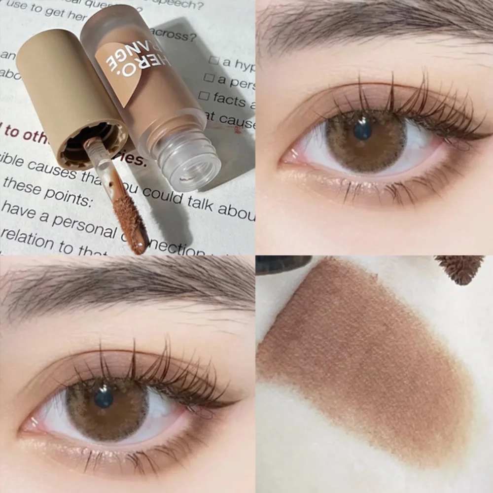 Sombra de ojos líquida resistente al agua, colorete líquido multifuncional de larga duración, brillo monocromático sedoso, maquillaje facial