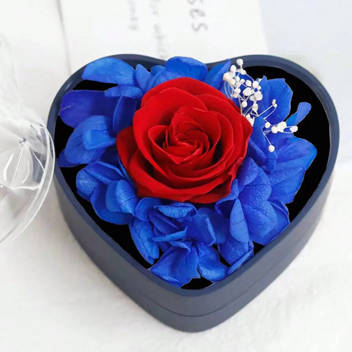 1Pc Romantic Love Soap Flower Gift Box Proposal Confession Gift Box Jewelry Packaging Box Valentine's Day Gift Box Holiday Gift