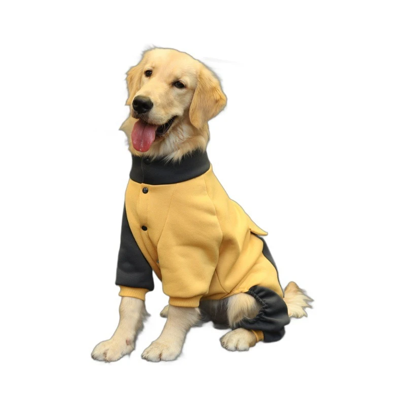 

Dog Clothes Autumn Winter Hoodie for Golden Retriever Labrador Large Medium Dogs Pet Warm Four-Legged Outfit Fall Winter Coat