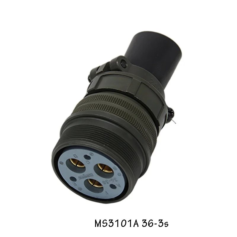 

MS5015 MS3106A 36-3S MS3102A 36-3P MS3101A 36-3 3 Core 3Pin 3P U.S. Military Standard Aviation Plug Connector Socket Docking