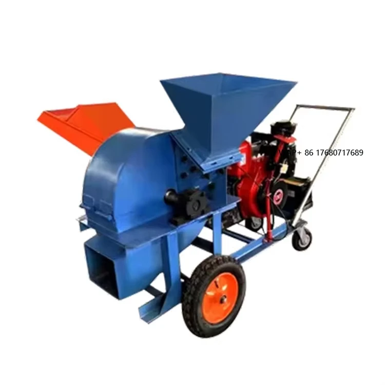 Garden Tree Crusher High Horsepower Straw Mobile Wood Crusher