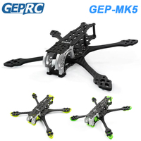 GEPRC GEP-MK5 HD FPV 225mm Carbon Fiber Frame Kits 5mm Arm Suitable MARK5 HD Digital 5inch Freestyle Flower Fly Drone Quadcopter