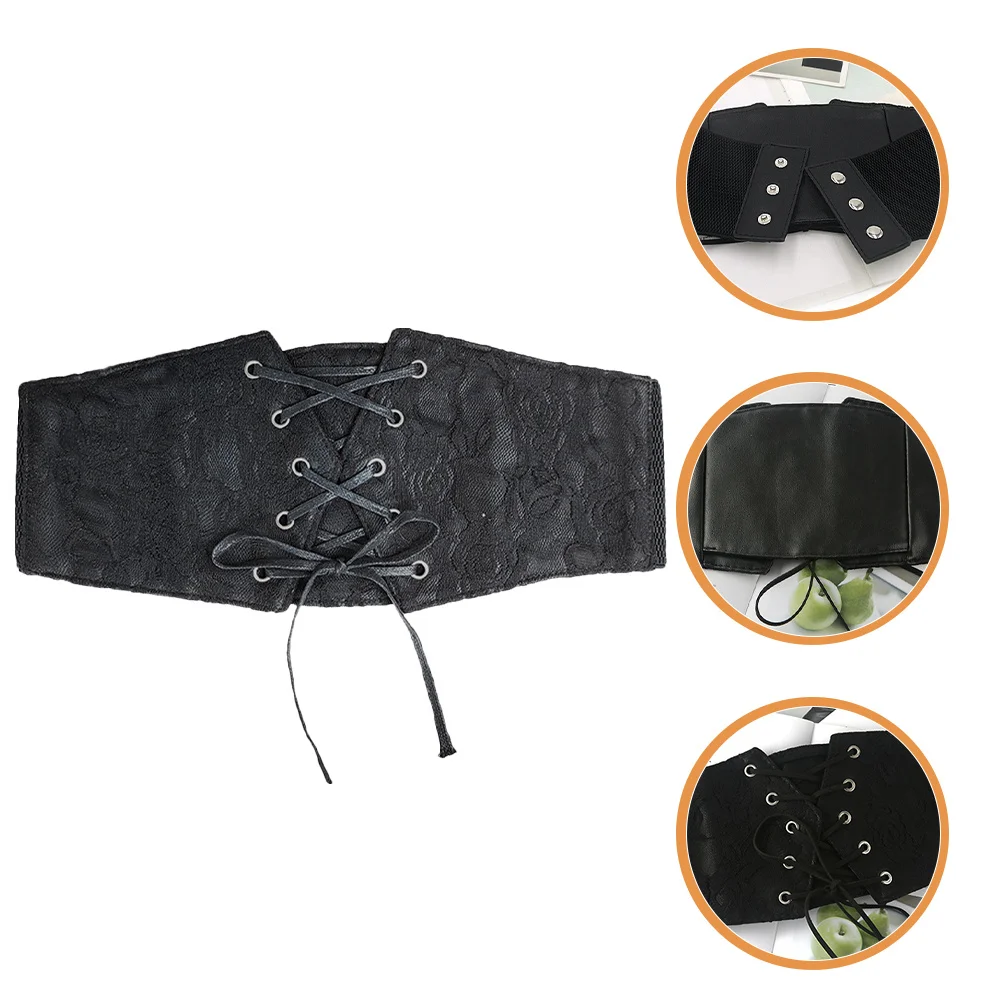 حزام مشد واسع الخصر قابل للتعديل من البولي يوريثان للنساء، حزام برباط على طراز Waspie لحفلات الزفاف والارتداء اليومي #1