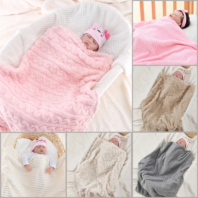 70X100cm Baby Muslin Baby Wrap Quick Drying Swaddle Blanket Cute Soft Baby Towel Wrap Stroller Blanket