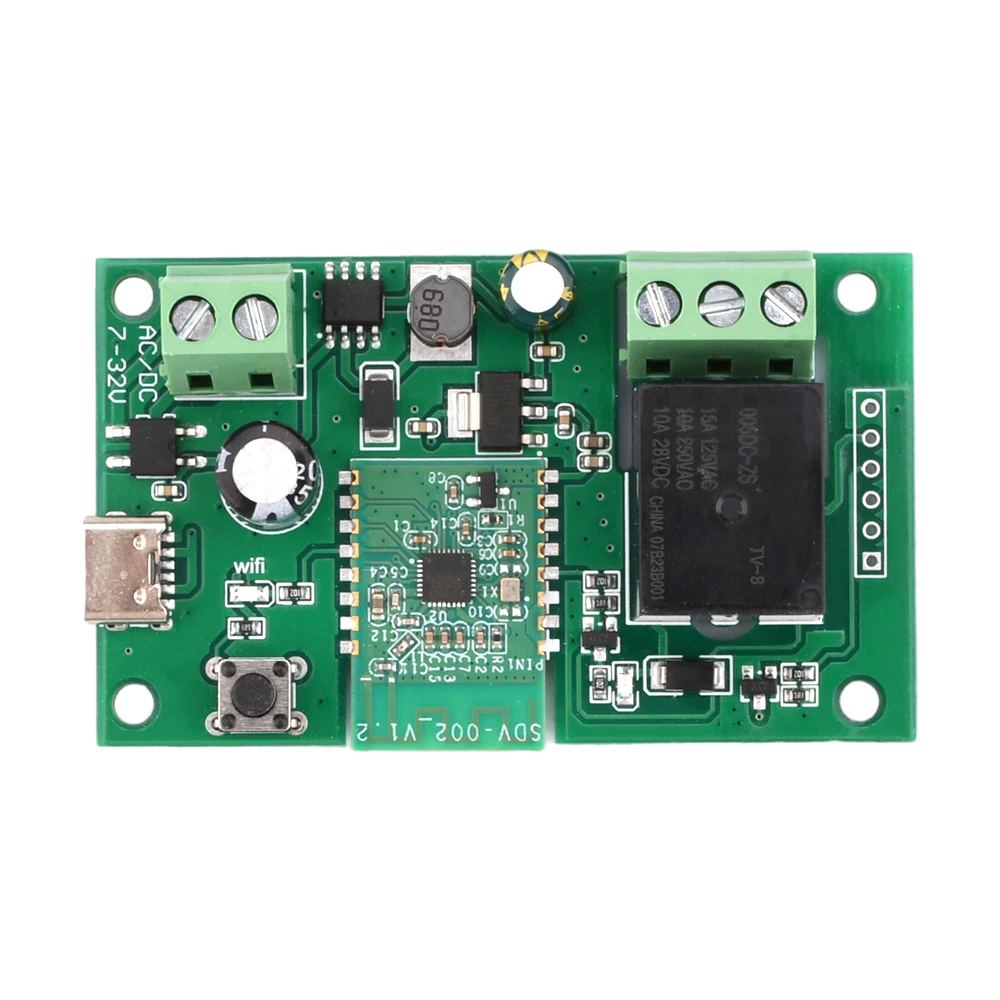 DC5V 7-32V Wifi Relay Module for eWeLink APP Remote Control Self-lock Wireless Delay Relay for Smart Intelligent Home