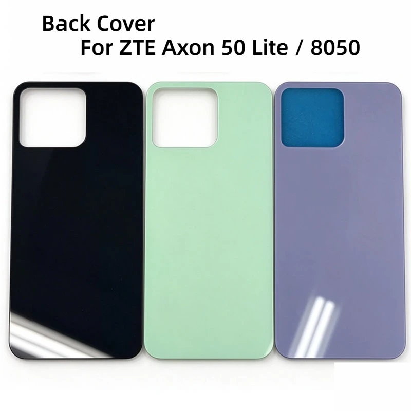 Rear Door Battery Cover Housing Case For ZTE Axon 50 Lite / 8050 Back Cover Repair Parts