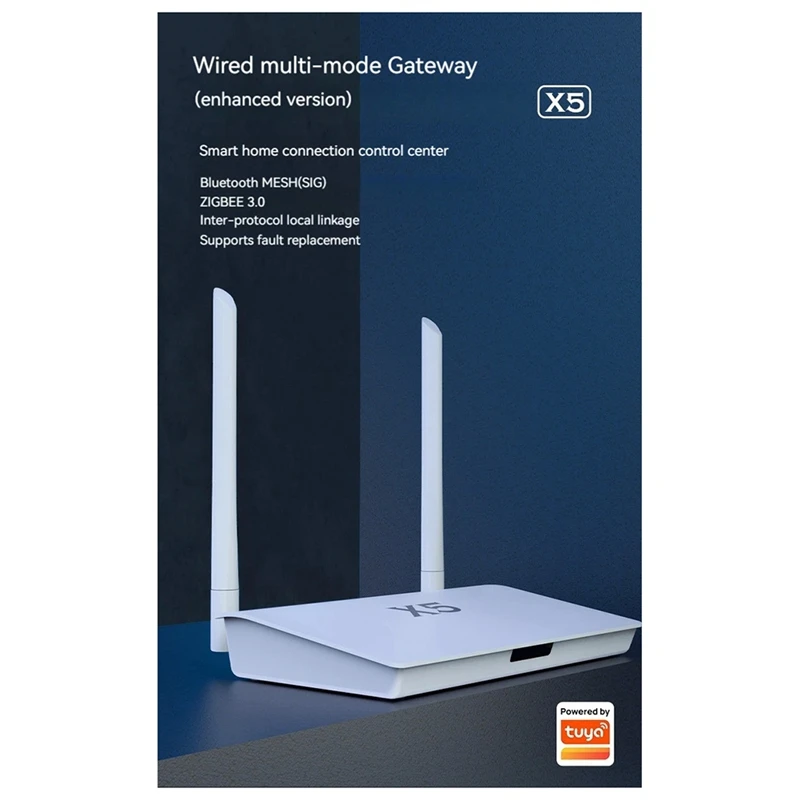 Tuya Smart Zigbee 3.0 Bluetooth Multi-Mode Gateway HUB with Strong Signal Smart Home Gateway for US Plug-A49I