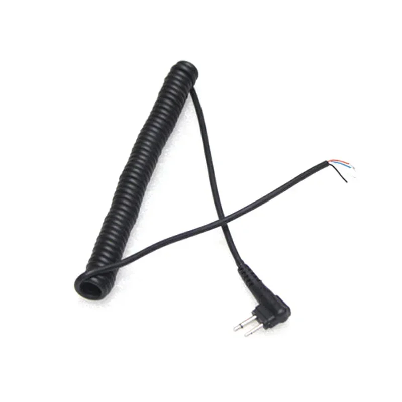 DIY 2 pines 4 cables altavoz PTT micrófono Cable para Motorola EP450 CP040 CP140 CP300 GP3188 GP3688 GP88 Hytera Wakie Talkie