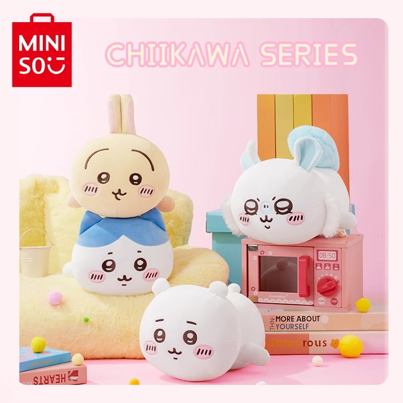 

Genuine MINISO Chiikawa Series Lying Down Doll Cute Gift Plush Doll Sleeping Pillow Doll Companion Gift for Children