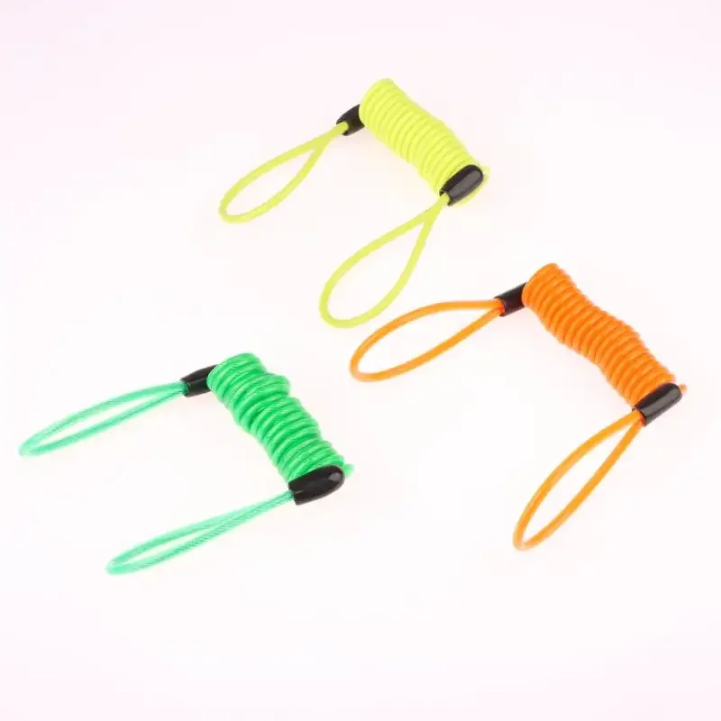 1 조각 도난 방지 로프 알람 디스크 잠금 장치 120/150cm 모토 스프링 케이블 잠금 장치 자전거 스쿠터 보안 알림 보호 액세서리