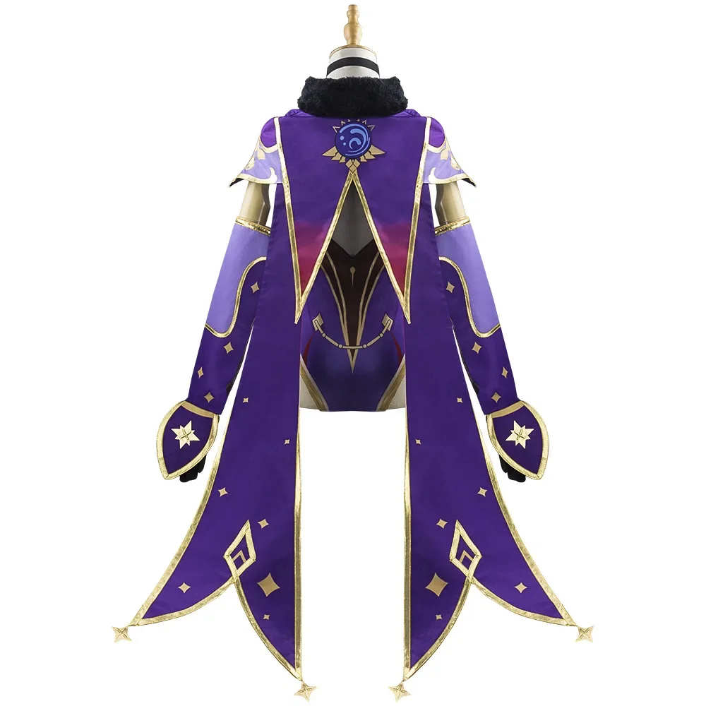 Genshin Impact Mona Cosplay Costume pour femme, jeu d'anime, Kostum, Halloween, fête de carnaval, perruque, uniforme, robe sexy