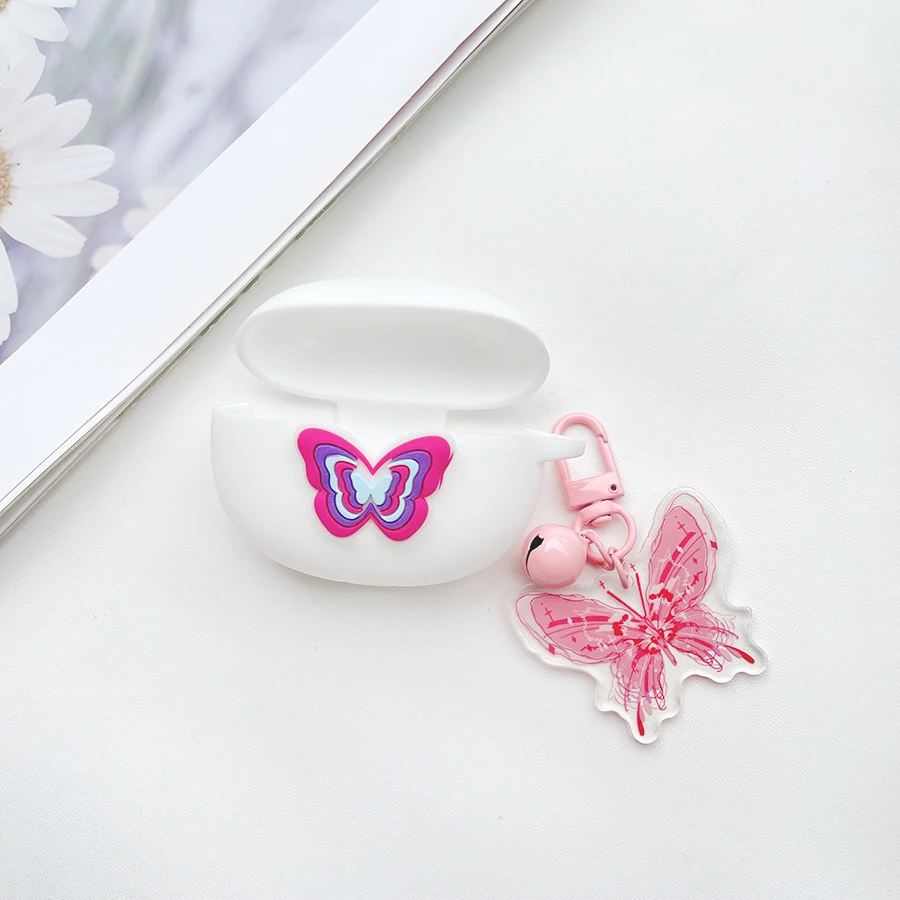 Honor Choice Earbuds X5 lite حافظة سماعة أذن من السيليكون مع سلسلة مفاتيح Fundas Honor Earbuds X5S Pro /X5E /x6