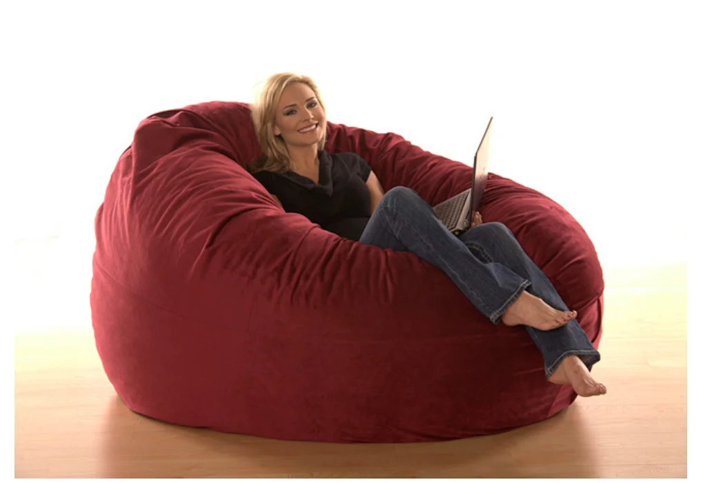 Huge memory foam bean bag chair giant bean bag sofa  with foam filling for kids and adults living room home furniture