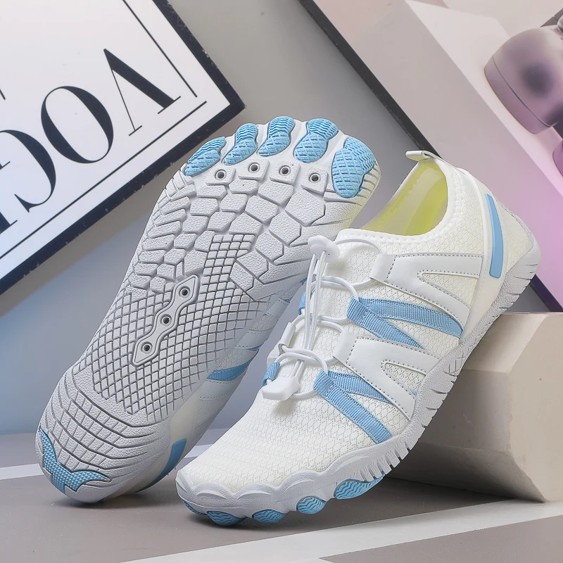 رجل أكوا أحذية النساء بيرفوت شاطئ الخوض كريك أحذية ماء سريعة الجافة السباحة خمسة أصابع نهر تتبع أحذية متعددة الوظائف