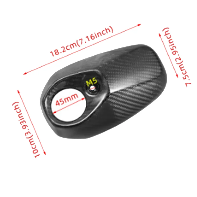 

Carbon Fiber For XMAX 2023 Exhaust Pipe Tail Hood Muffler Protector Cover Motorcycle