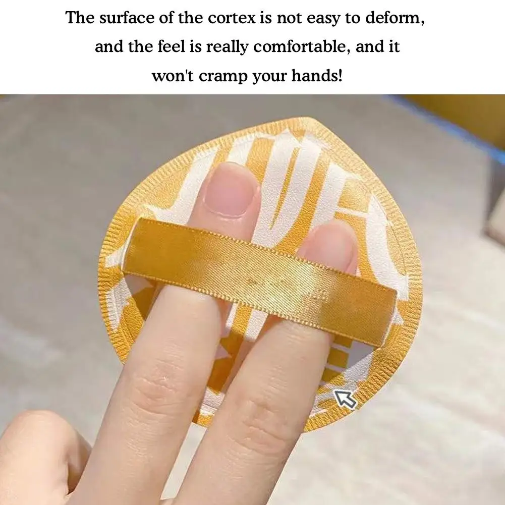 Großer Puderquaste, superweicher Zuckerwatte-Kissen-Puderquaste, doppelte Verwendung von trockenem und nassem Puder-Make-up-Schwamm nicht essen