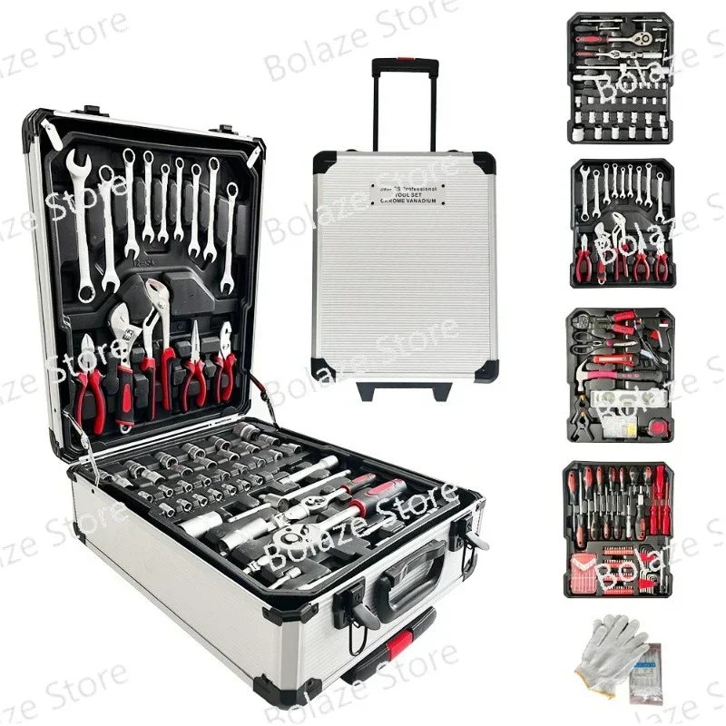 Household Manual Wrench Set Ratchet Screwdriver Hardware Toolbox  399-piece Sleeve Combination Auto Repair Tools