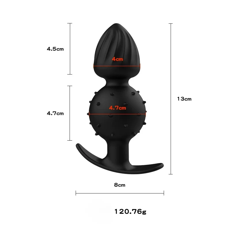 Big Silicone Anal Beads Butt Plug Built in ball Prostate Massage Masturbation Sex Toys for Women Men Gay Couples Adult Games - view 6