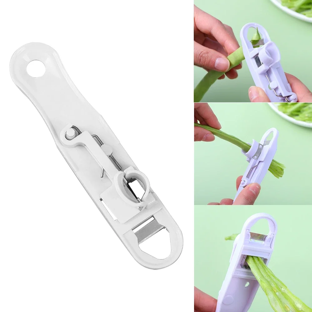 

Green Bean Slicer Sharp French Bean Cutter White Vegetable Slicer Runner Cutter Kitchen Tool Functional Vegetable Chopper Cutter