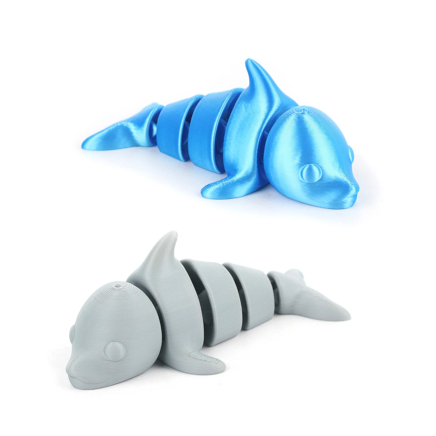 

3D printed dolphins, printed small toys, simulated marine life models, ornaments, can be used as keychain pendants, etc