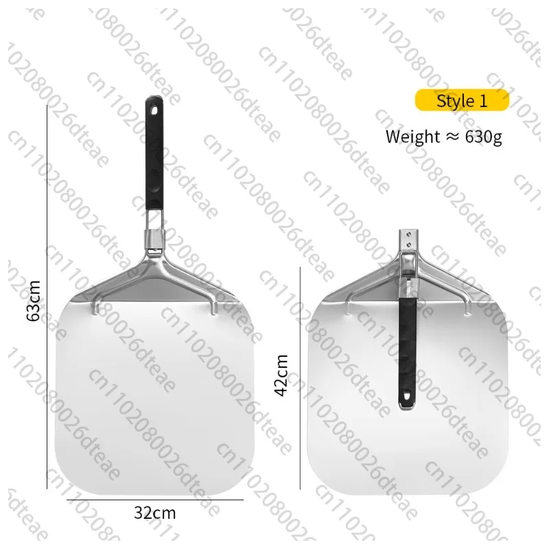 Stainless Steel Rectangular Pizza Shovel With Foldable Handle Pizza Lifter Transfer Tool Multi-function For Pizza Bread