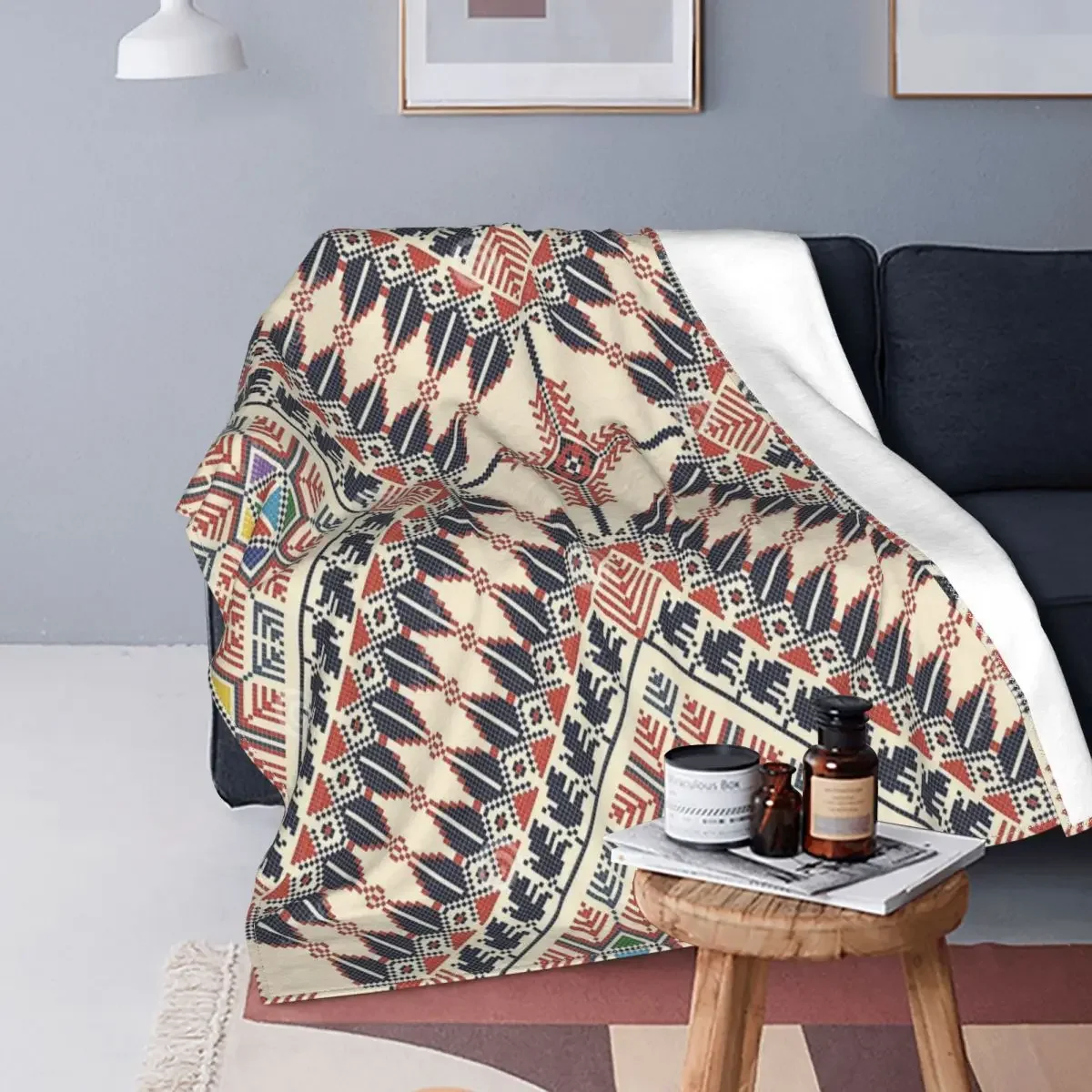 

Europe Style Baby Blankets Sofa Cover Fleece Winter Vintage Geometric Ultra-Soft Throw Blanket for Home Travel Bedspread