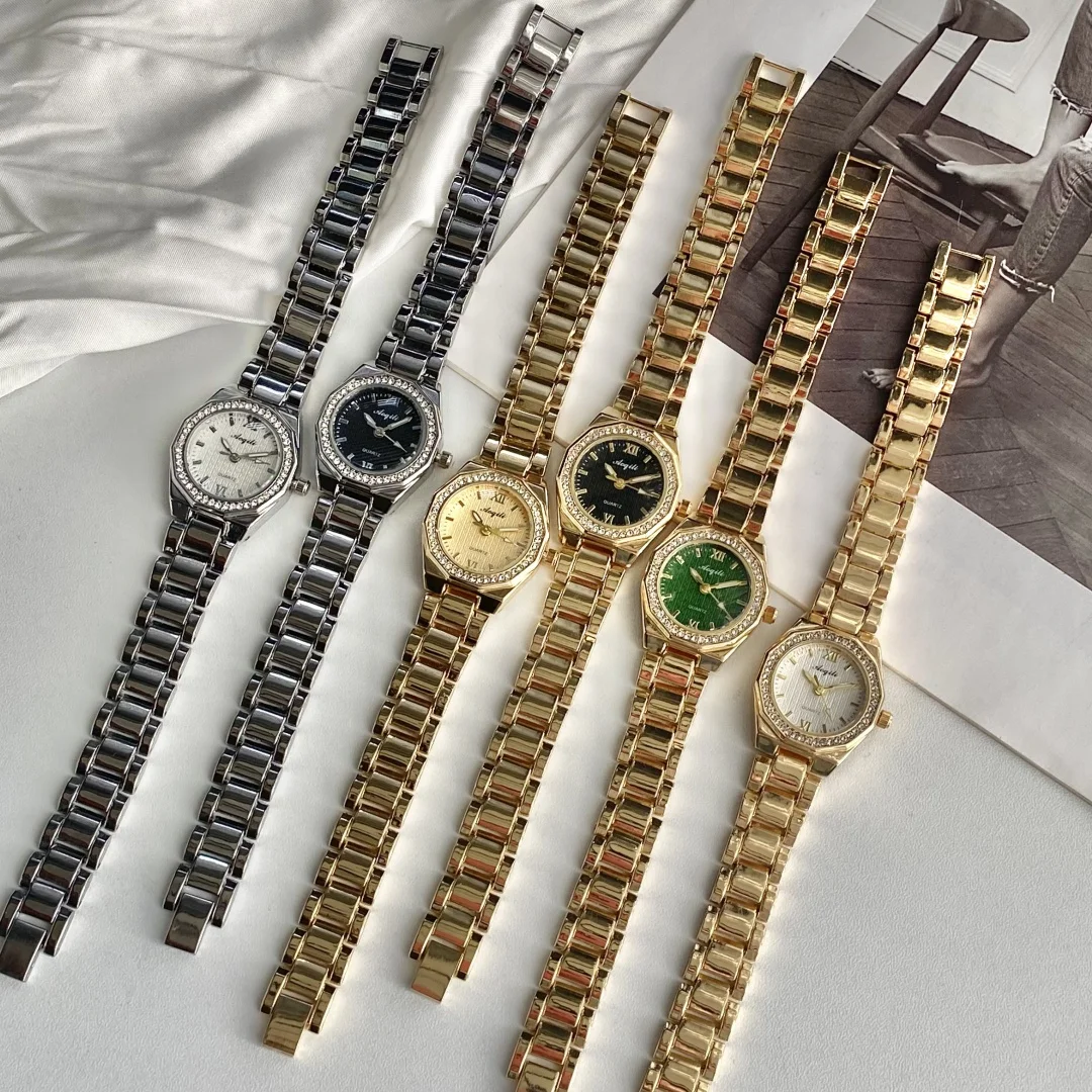 Роскошные золотые кварцевые наручные часы для женщин, женская мода, повседневный браслет, женские часы для девочек, часы Montre Relogio Feminino