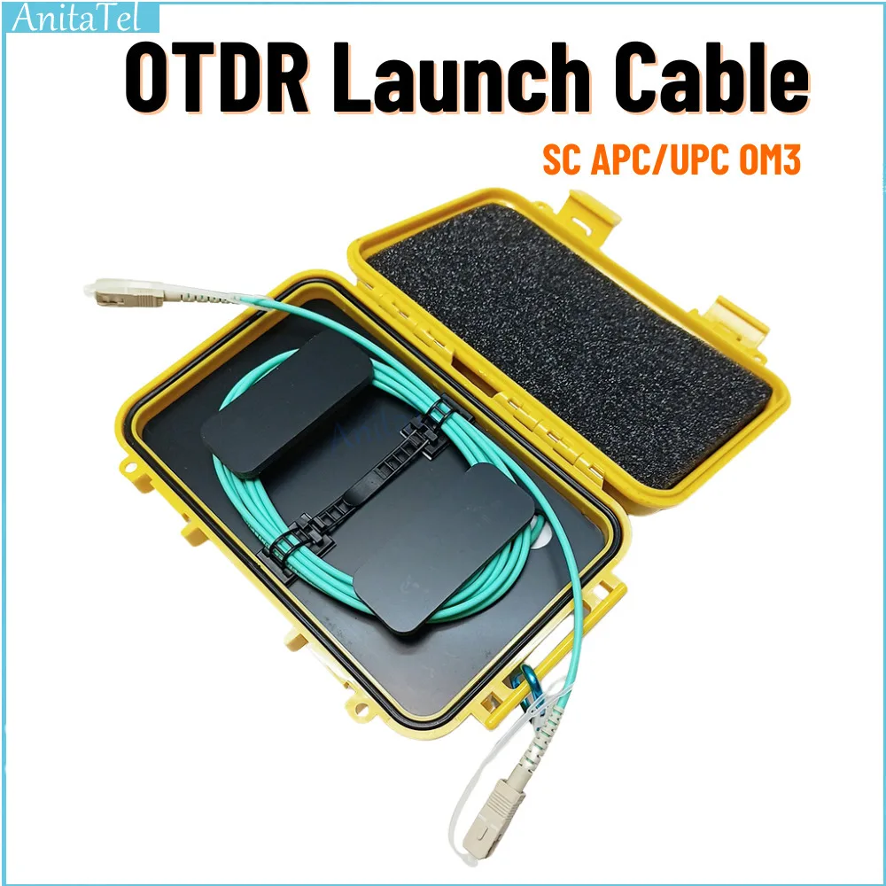 

Запуск кабеля OM3 Многомодовый SC-SC Оптический OTDR Тестовый удлинитель Устранитель мертвой зоны 150/300/500M