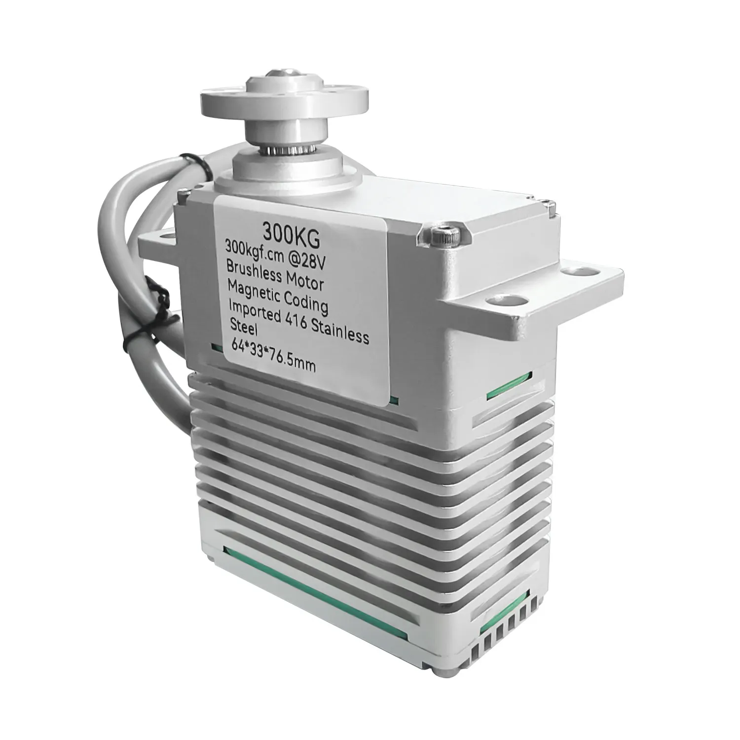 

300KG High Torque Digital Servo 0-220° with 4 Pole Brushless Motor - Aluminum Alloy Case for Industrial Robotics